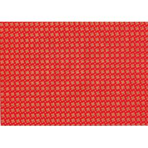 Bobina papel regalo rojo pajaritas