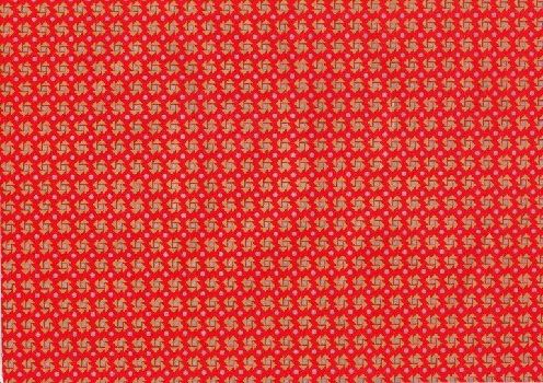 Bobina papel regalo rojo pajaritas